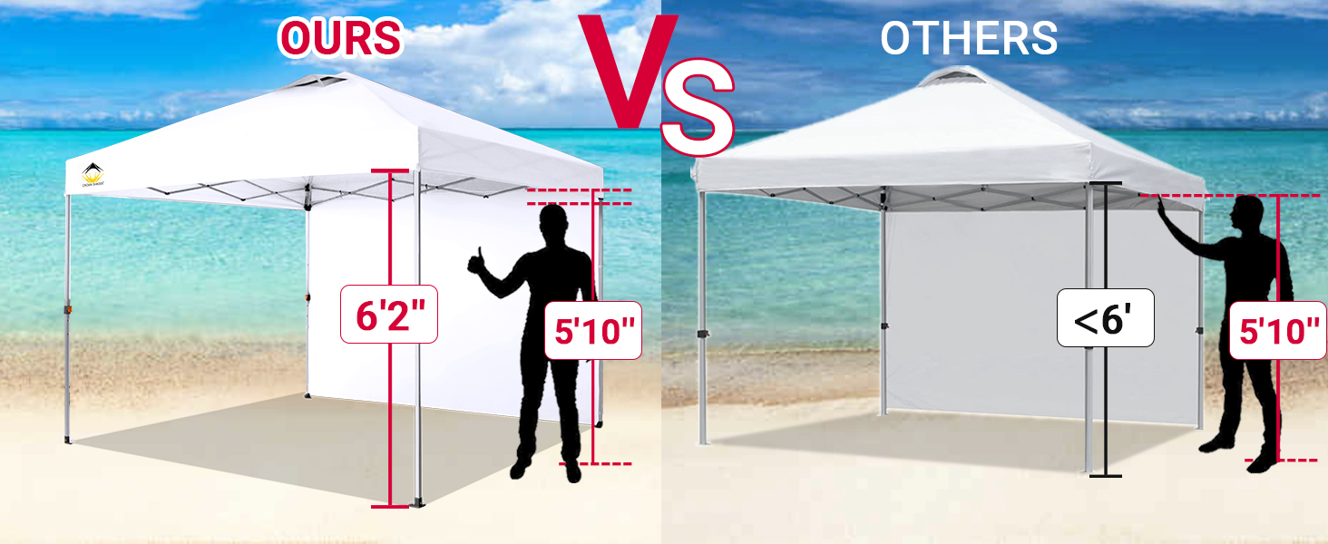 Our canopy is taller than others
