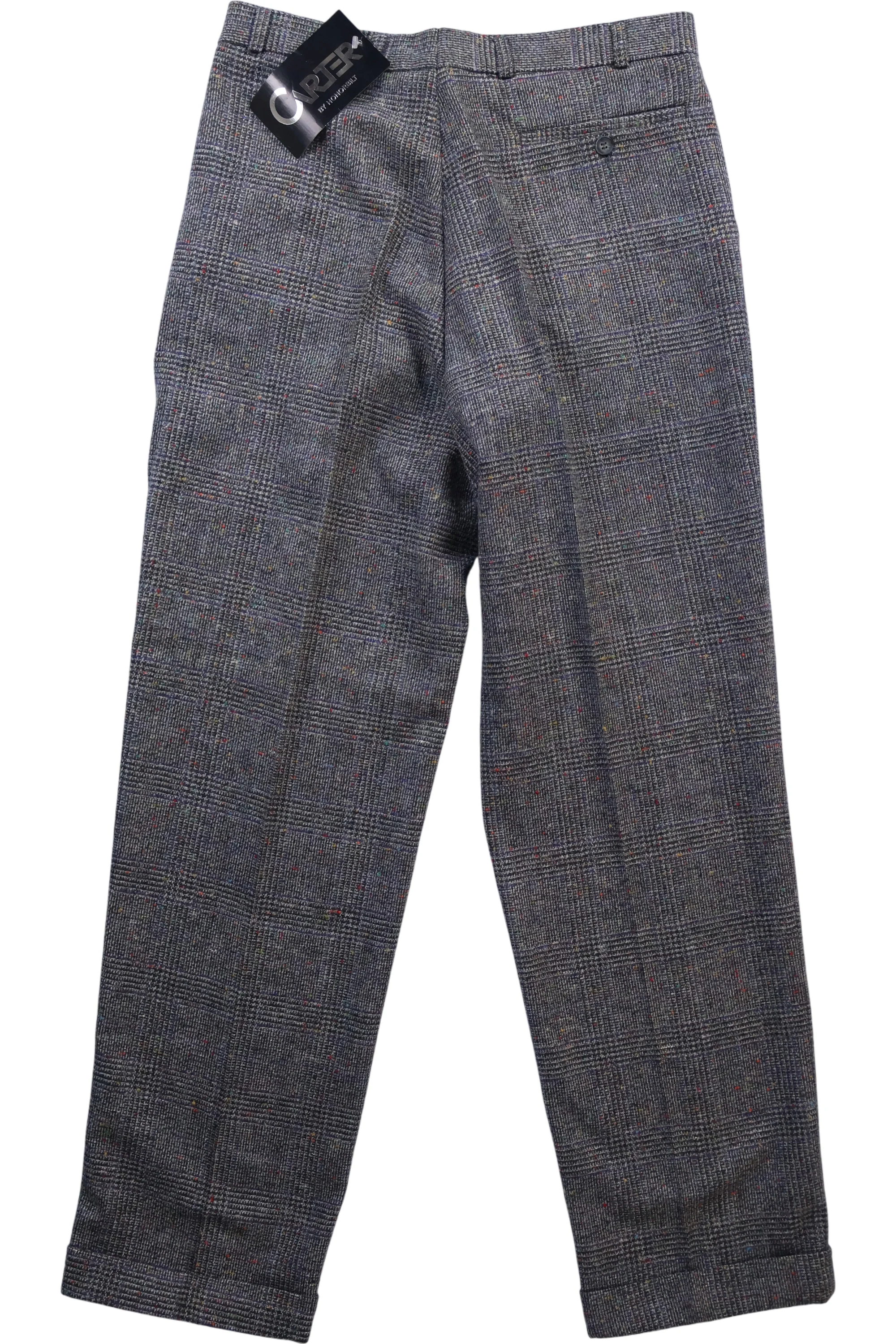 1970s Men's Checkered Wool Trousers