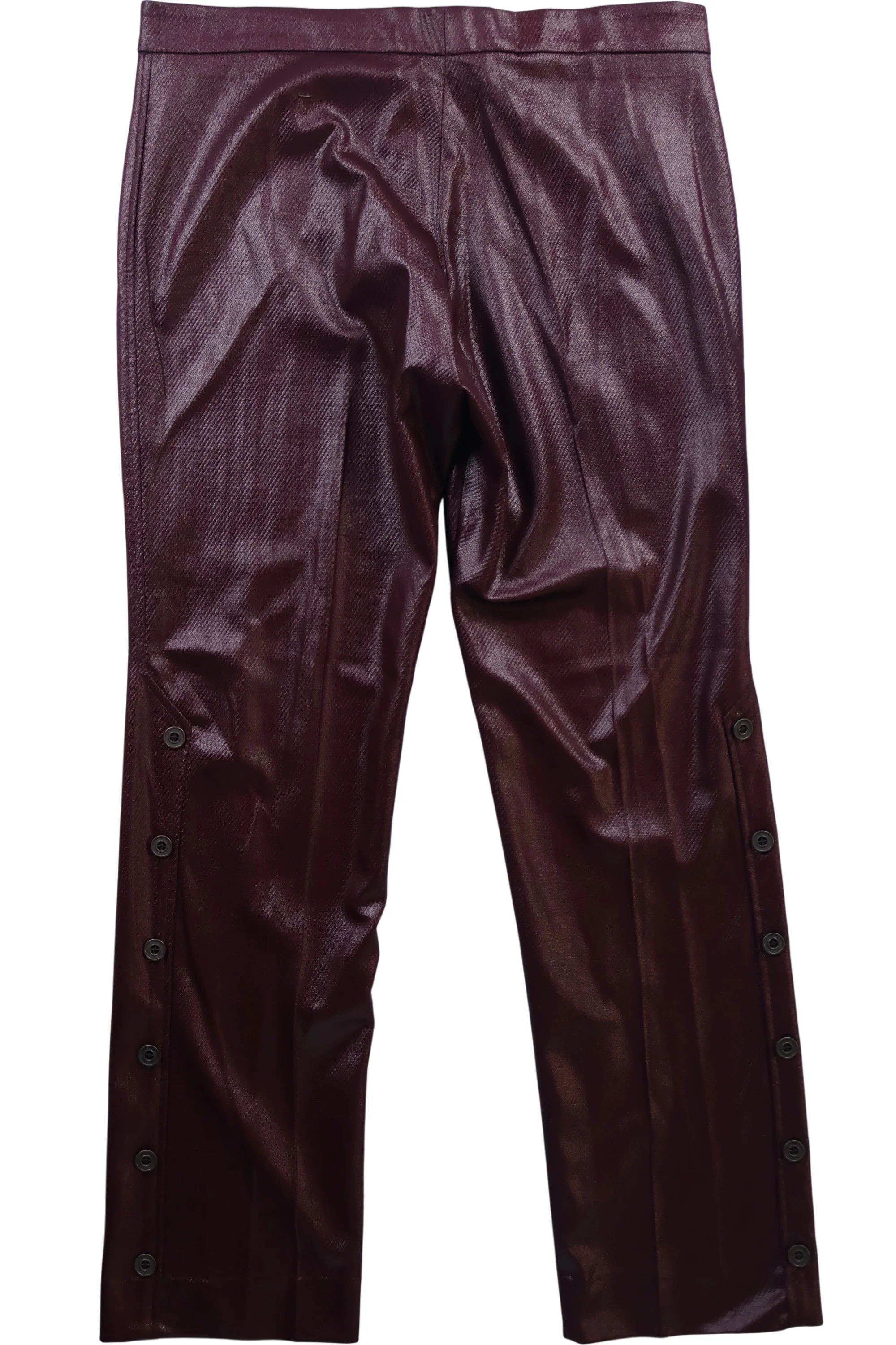 1970s Wet-Look Straight Leg Trousers