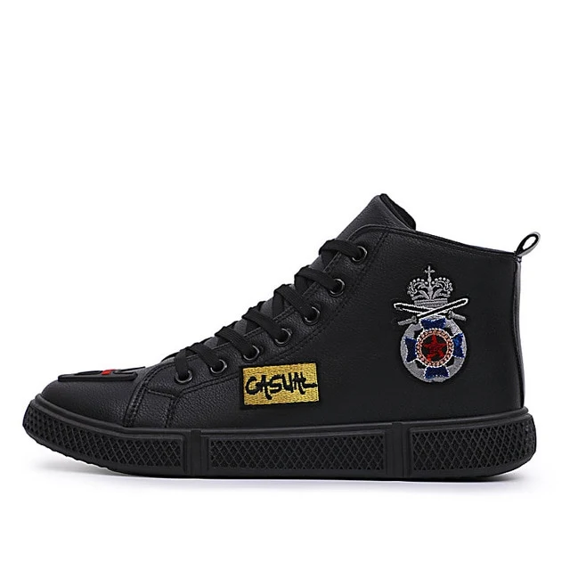 Casual with Embroidery and A Letter Patch Toe Detail Men Sneaker