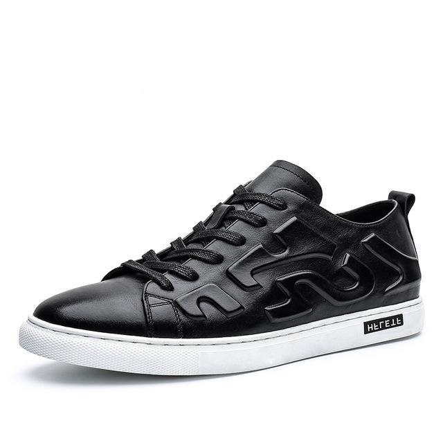 Stereo Embossing Mens Casual Sneaker Shoes