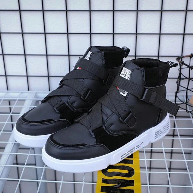 Casual with Band Lace Hasp Men Sneaker