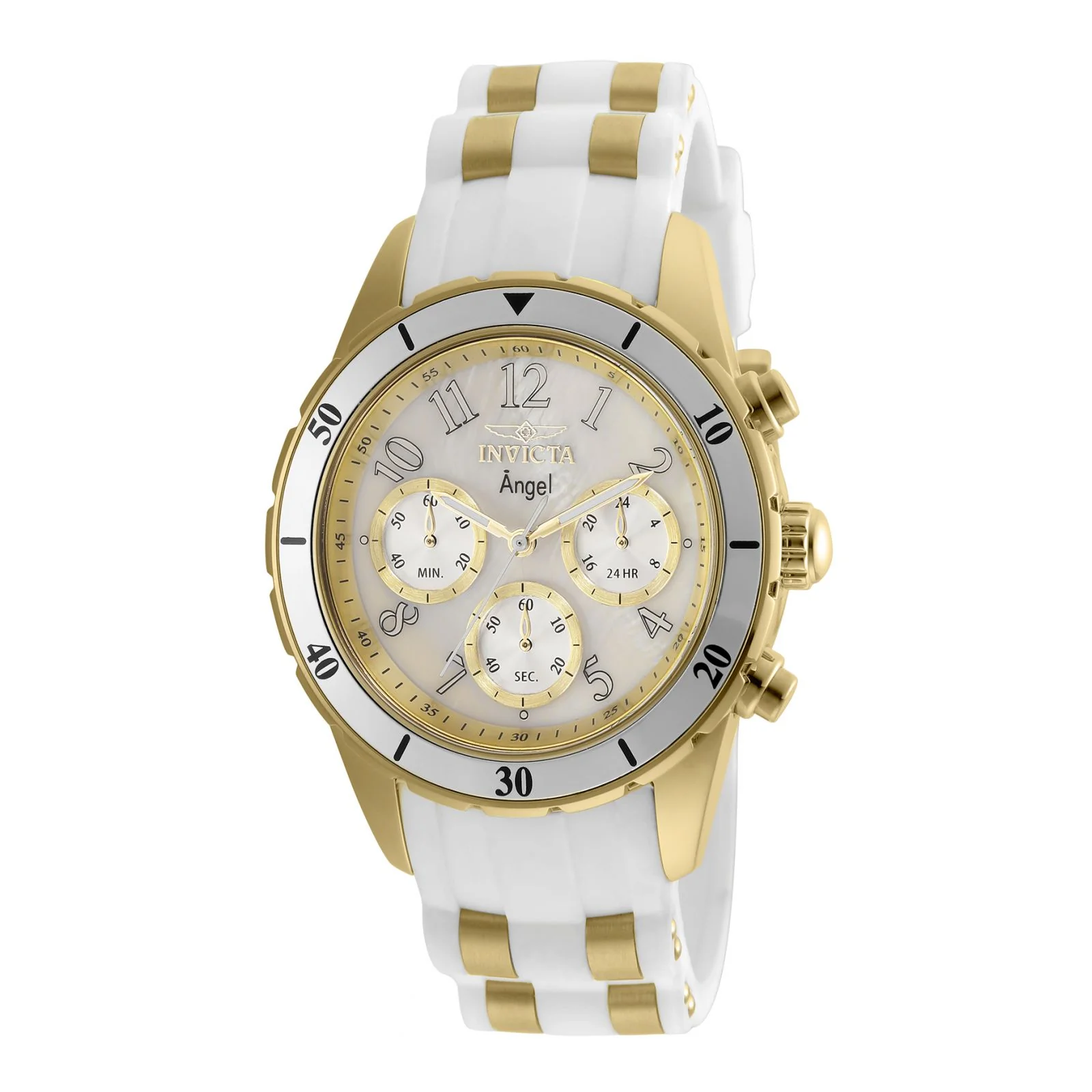 RELOJ DEPORTIVO PARA MUJER INVICTA ANGEL 24901 - ORO BLANCO